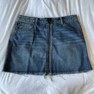 Free People Jean Skirt